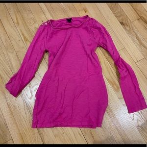 JCrew long Pink shirt XS